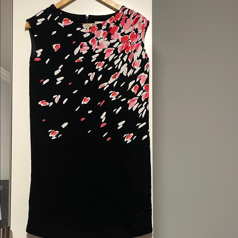 LOFT Black and Pink Sheath Dress